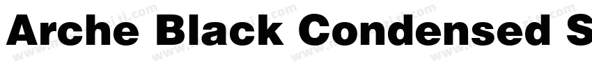Arche Black Condensed SSi Black Con字体转换